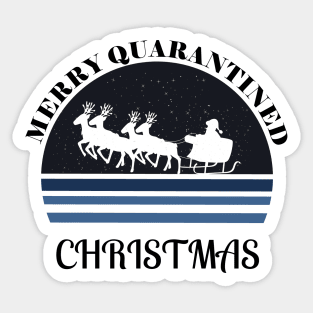 Merry Quarantined Christmas Night Sticker